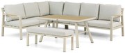Dining Loungeset 6 personen Aluminium Taupe  Lifestyle Garden Furniture Terrasso