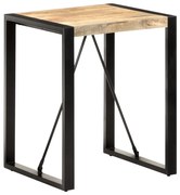 vidaXL Eettafel 60x60x75 cm massief ruw mangohout