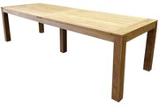 Krista dining tuintafel 400x110xH77,5 cm - poten 12 cm teak