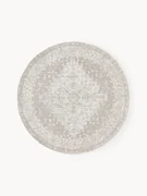 Rond chenille vloerkleed Neapel, handgeweven