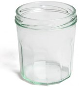 Inmaakpot met facetten, deksel apart verkrijgbaar, 310 ml