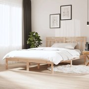 vidaXL Bedframe massief grenenhout 140x190 cm