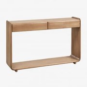 Rechthoekige Halconsole 120x30 Cm In Tinsley-hout Mangohout - Sklum
