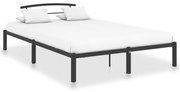 vidaXL Bedframe metaal zwart 140x200 cm