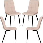 Set 4 Stuhl Stoelen