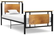 vidaXL Bedframe metaal 90x200 cm