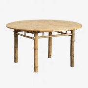 Ronde Bamboe Tuintafel (ø140 Cm) Senia Bamboe - Sklum