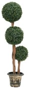 vidaXL Kunstplant met pot buxus bolvorming 119 cm groen