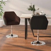 vidaXL Eetkamerstoelen 2 st kunstleer bruin