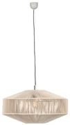 Japandi hanglamp bruin touw 61cm - SveaJapandi E27 rond Binnenverlichting Lamp