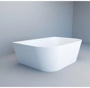 Crosstone by Arcqua Evi XL solid surface half vrijstaand ligbad 180x120x57 mat wit CTWL9400