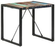 vidaXL Eettafel 80x80x75 cm massief gerecycled hout