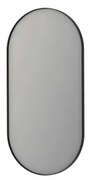 INK SP20 spiegel - 120x4x60cm ovaal in stalen kader - geborsteld metal black 8409472