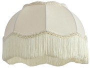 Stoffen lampenkap beige met witte binnenkant 31,5/15/14 - Heritage