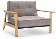 Innovation Living Splitback Frej Natural Fauteuil Met Eiken Armleuningen