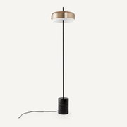 Staande lamp in metaal ijzer en marmer, Clepsos