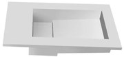 SSI Design Tolmezzo Solid Surface opbouw fontein 40x22x1.2cm mat wit