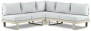Hoek loungeset 5 personen Aluminium Taupe  Lifestyle Garden Furniture Lorenzo