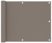 vidaXL Balkonscherm 75x500 cm oxford stof taupe