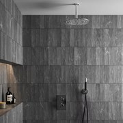 Saniclear Talpa Pro inbouwregendouche 20cm met plafond chroom-zwart