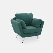 Fauteuil in fluweel Topim