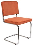 Zuiver Ridge Rib Eetkamerstoel Rib Retro Oranje