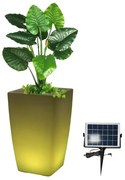 Eurotrail Lamp/bloempot LED oplaadbaar rond 50 cm