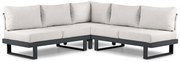 Hoek loungeset 5 personen Aluminium Grijs Lifestyle Garden Furniture Lorenzo