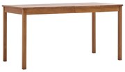 vidaXL Eettafel 140x70x73 cm grenenhout honingbruin