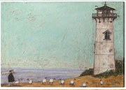 Schilderij op canvas Sam Toft - Seven Sisters and a Lighthouse