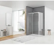 Van Rijn Products ST06 Softclose schuifdeur 8mm helderglas 178.5x200cm Voor combinatie met wand inclusief greep chroom ST06350180