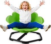 VEVOR Kinderdraaistoel, Sensorische Draaistoel, Cilindrisch, Draagvermogen 100 kg, Sensorisch Speelgoed met Antislip Metalen Voet, Bevordert Coördinatie, Balans en Concentratie, Groen