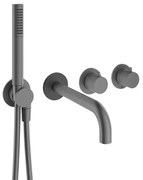 Crosswater MPRO Module Badkraan - inbouwdeel 2 functies - Badkraan - handdoucheset - slate (gunmetal) PROMOD440TRIMT