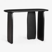 Console 110x45 Cm In Agathe Mangohout Gewoon Zwart - Sklum