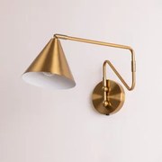 Metalen Wandlamp Fleka Goud - Sklum