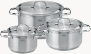 Kookset Pureelements van edelstaal, 3-delig