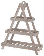 ProGarden Etagère 3-laags driehoek hout beige