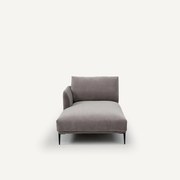 Longchair stonewashed fluweel, Oscar design E.Gallina