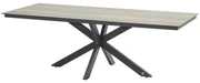 4 Seasons Outdoor Minerva tafel met HPL woodlook blad 220 x 95 cm *Showroommodel  Tuintafel    antraciet weerbestendig
