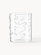 Mondgeblazen waterglazen Doodle met structuurpatroon, 2-delig