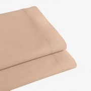 Bovenlaken In Percal Katoen Van 180 Draden Voor Een Bed Van 90 Cm Agassi Licht Pioenroze & Bed 90cm (160 X 280 Cm) - Sklum