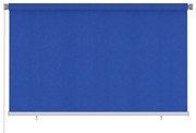 vidaXL Rolgordijn voor buiten 240x140 cm HDPE blauw