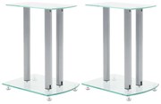 vidaXL Speaker standaard Vocal zwart glas 2 st