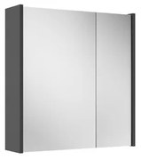 Saniclass Prime Spiegelkast - 60x63x16cm - inclusief zijpanelen - mat antraciet SW1212815/SW892636