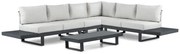 Hoek loungeset 6 personen Aluminium Grijs  Lifestyle Garden Furniture Lorenzo