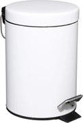 Witte Metalen Afvalbak - 3 Liter - Rond