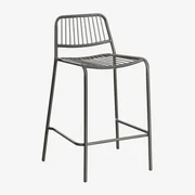 Elton Stapelbare Hoge Kruk Zwarte Koolstof & ↑65 Cm - Sklum