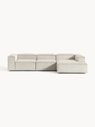 Modulaire ribfluwelen hoekbank Lennon (4-zits)