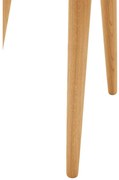 Goossens Hoektafel Bjarte, hout eiken blank, stijlvol landelijk, 50 x 45 x 50 cm