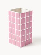 Design vaas Tile met tegellook, H 21 cm